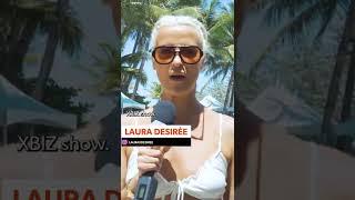 Sex Icon LAURA DESIRÉE in her hot bathing suit rocking XBIZ 2022!!