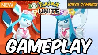 Pokemon Unite - Beach Style: Glaceon Holowear Gameplay!