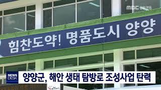 [단신]양양 해안생태 탐방로, 군작전성 검토 통과 180904