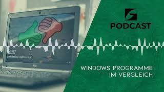 COOLE WINDOOF-PROGRAMME - DER PROGRAMM-VERGLEICH - Green Secure Podcast