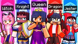 10 FRIENDS on one ROYAL BLOCK in Minecraft!