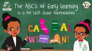 USA State Abbreviations Song for Kids | Learning with London & Lennox Nursery Rhymes and Kids Songs