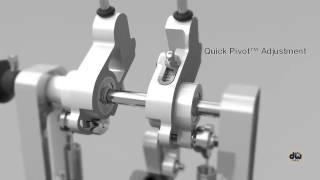 DW MDD (Machined Direct Drive) Double Pedal Features Animation