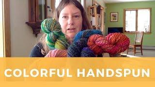 Colorful Handspun Yarn: Creativity born from constraints