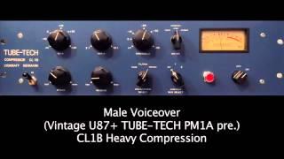 TUBE-TECH Sound Demo CL1B Male Voiceover