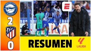 Atlético de Madrid cayó humillado 2-0 por Alavés y pone en peligro su puesto en Champions | La Liga