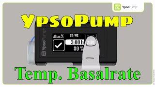 YpsoPump Temporäre Basalrate einstellen Insulinpumpe mylife Diabetescare 05