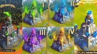 STRONGHOLD SIEGE WITH RAVEN TOWERS. Vikings: War of Clans