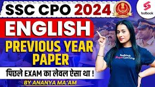 SSC CPO Previous Year Paper | English | SSC CPO English 2024 | SSC CPO 2024 English By Ananya Ma'am