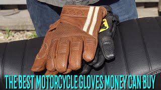 THE BEST MOTORCYCLE GLOVES IVE EVER OWNED! Goldtop race stripe Gloves! 7 year review, old -V- new!