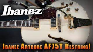 Ibanez AF75T Restring!