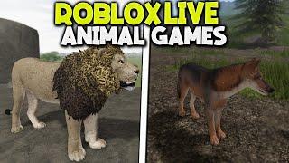 PLAYING ROBLOX ANIMAL GAMES LIVE | AQtheGamer