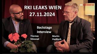 RKI-LEAKS WIEN (27.10.2024): BACKSTAGE-INTERVIEW NACH DER VERANSTALTUNG