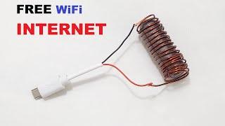 HOW TO GET FREE INTERNET FROM COPPER WIRE WiFi AT HOME