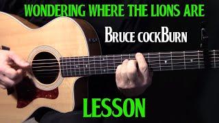 how to play "Wondering Where the Lions Are" on guitar by Bruce Cockburn - acoustic guitar lesson