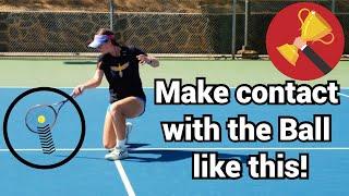 How to move your racket through the contact point