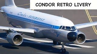 CONDOR RETRO LIVERY Airbus A320-212 at Madeira Airport