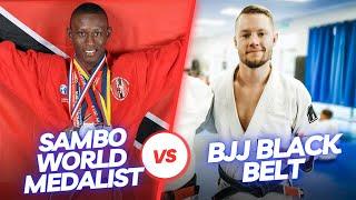 Sambo Fighter Vs BJJ Black Belt | BJJ Rolling Commentary