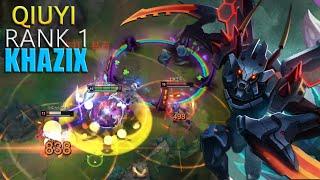 [RANK 1 KHAZIX] QUADRA KILL AND CARRY MASTER ELO - QIUYI KHAZIX VS GRAVES