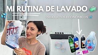 LAVADORA DOBLE TINA 🫧🪣 | RUTINA DE LAVADO CON PRODUCTOS ECONÓMICOS 