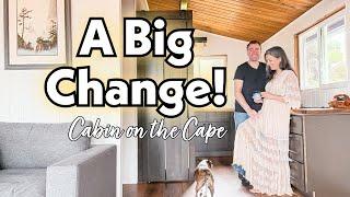Installing Wood Slab Counters - Tiny House Beach Cabin Reno - Makeover This House With Us - VLOG