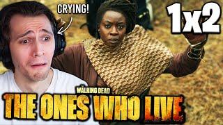 CRYING!! The Walking Dead: The Ones Who Live - Episode 1x2 REACTION!!! "Gone"