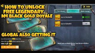 HOW TO UNLOCK FREE LEGENDARY M4 BLACK GOLD ROYALE CODM S1 & S2 CODM SEASON2 LEAKS 2024