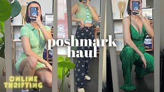 POSHMARK HAUL | online thrifting + shopping @Rae.hersey 's closet