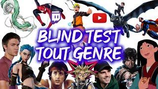 Blind Test Tout genre 4 : Film/Répliques/Dessin/Animé/Jeux vidéo/Youtuber/streamer/Série/Musique.