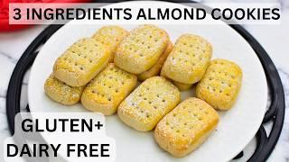 3 Ingredients Almond Flour cookies | Gluten Free, Dairy Free