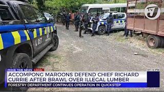 Accompong Maroons Defends Chief Richard Currie After Brawl Over Illegal Lumber | TVJ News