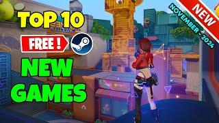 TOP 10 NEW Free Steam Games to Play! (November 2024)