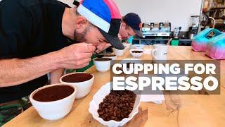 Coffee Cupping For Espresso: Making an Old School Espresso Blend. Lots of Nerdy Coffee Talk