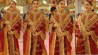  Heavily Pregnant Deepika Padukone Arrives at Anant Ambani Radhika Merchant Wedding