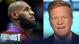 LeBron & AD both out with injury, play-in slipping away for Lakers | NBA | FIRST THINGS FIRST