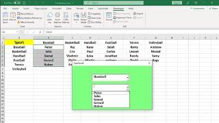 How to populate a combobox based on another combobox selection in Excel VBA