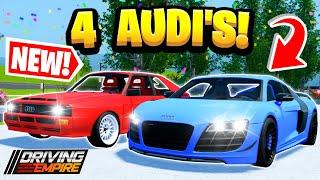 4 NEW Audi's & Update In Driving Empire!