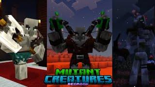 Minecraft PE Mutant Creatures Add-on Updated Mod Showcase