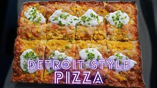 Corn and Mentaiko Detroit-Style Pizza