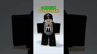 0 Robux Outfit Idea! Black Free Items & Avatar! #roblox #shorts