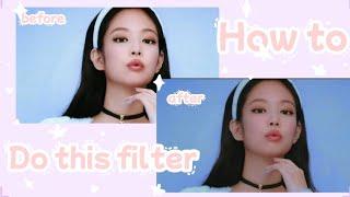 How to do this cute filter #jennie #jenniekim #jennieblackpink #editing #capcut #tutorial #filter