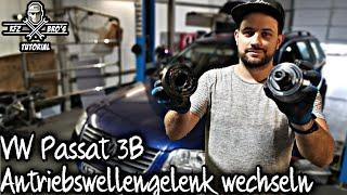 VW Passat 3BG | Klackern in der Kurve | Antriebswellengelenk + Manschette wechseln | Drehmomentwerte