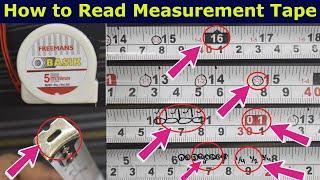 How to Read Measurement Tape | Soot I inch | Feet | Meter | mm | Cm I Learning Civil Technology