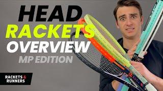 Head MP Racket Lineup Overview (Speed, Boom, Gravity, Extreme, Radical) | Rackets & Runners