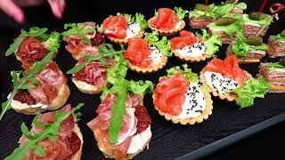  Beautiful appetizers and canapes. New Year's appetizers and New Year menu ideas #LudaEasyCook