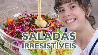 Saladas IRRESISTÍVEIS que sempre estão na minha mesa!