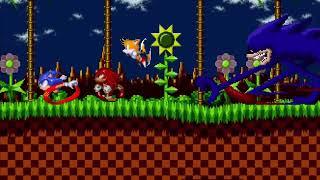 Shin Sonic chase + Sonic and friends