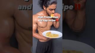 High protien oats and egg recipe #shorts#fitness#food