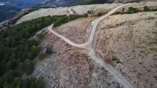 Trevélez, Las Alpujarras, Granada. A vista de dron.