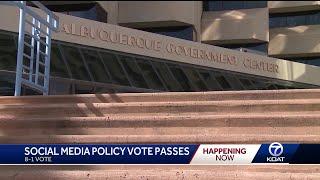 Albuquerque city council passes social media policy